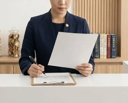 설문지 작성 사진